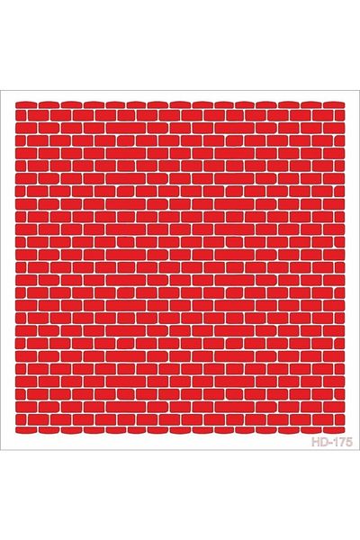 Cadence Stone Wall Home Decor Stencil Hdm175 ( 25 X 25 )