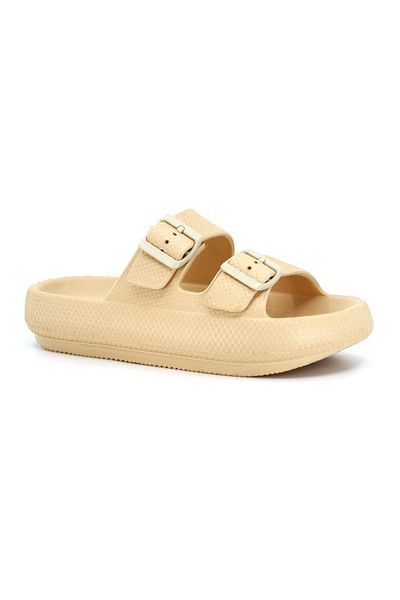 Sonimix Soelite Beach Pool Garden Sea Summer Μαλακή χοντρή σόλα με διπλή ταινία Unisex καθημερινές παντόφλες