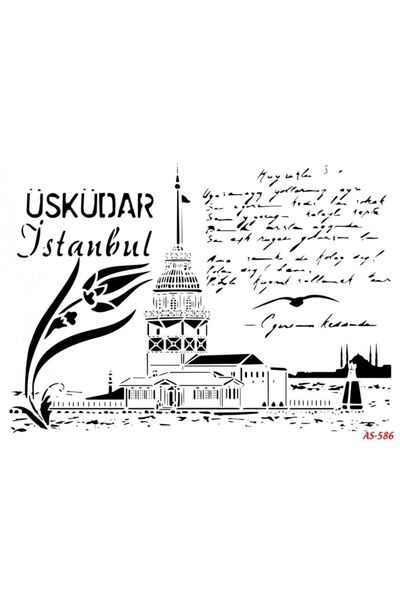 Cadence Kız Kulesi Cadence A4 Stencil AS586