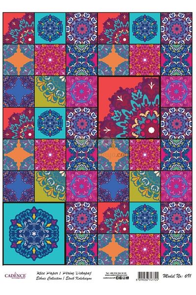 Cadence Rice Decoupage - Model 691