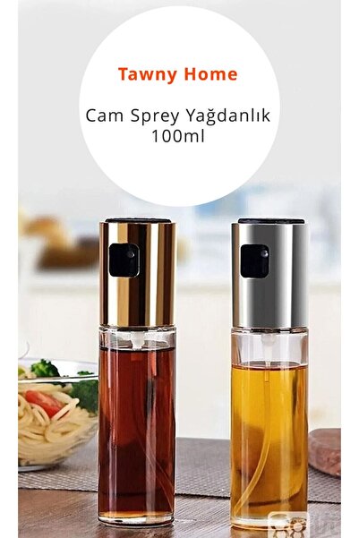 Tawny Coffee Karışık Renk Sprey Cam Şişe Zeytinyağı Sirke Yağ Püskürtücü Yağd...