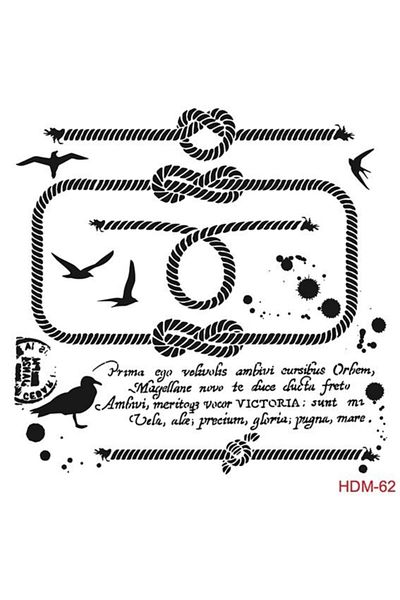 Cadence Home Decor Stencil Hdm062 ( 25 X 25 )