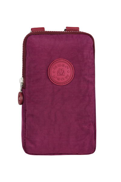 MUBO Τσάντα ώμου με χιαστί ρυθμιζόμενο λουράκι και θήκη τηλεφώνου με φερμουάρ