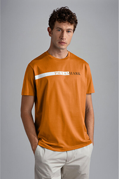 PAUL&SHARK تي شيرت رجالي محبوك C.Wقطن
