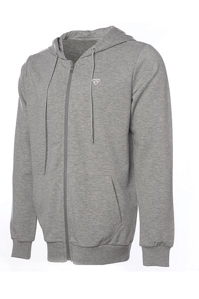 hummel 921836 -2006 Hummel Hmlt-Ic Ico Zip Hoodie - Ανδρικό φούτερ σε γκρι μελανζέ