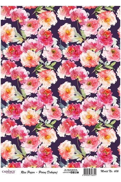 Cadence Rice Decoupage - Model 606