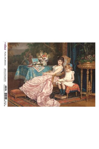 Cadence Mc 05 Anne Çocuk Koleksiyonu Pirinç Dekopaj 30x42