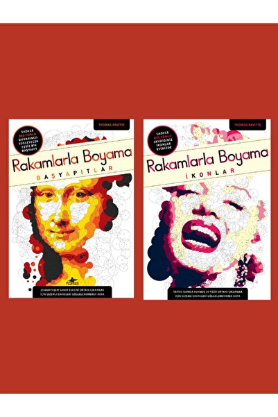 Pegasus Yayınları Rakamlarla Boyama Seti (2 Kitap) – Başyapıtlar + İkonlar – 5 Tonla 40 Eser – Thomas Pavitte