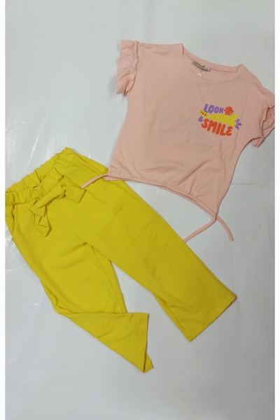 Pandax Girls Stylish Girl's Set - Capri T-Shirt