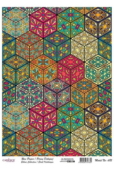 Cadence Rice Decoupage - Model 682
