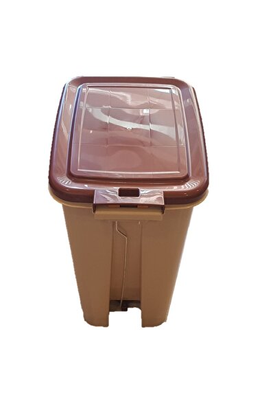 dirisan home's 25 Litre -sütlü Kahve- Renkli Pedallı Çöp Kovası