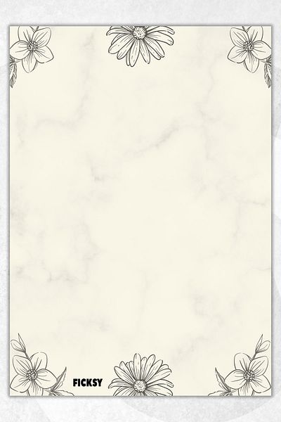 Ficksy A5 Size Floral Patterned Notepad - 50 Sheets Memopad Memo Pad To Do List