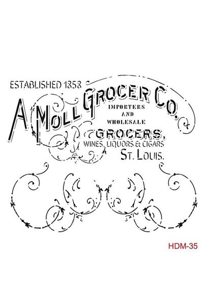 Cadence Home Decor Stencil Hdm035 (25 X 25 )