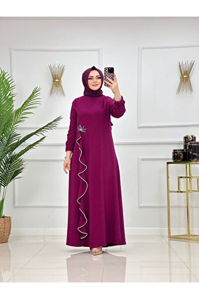 poplinmoda 2435 Helen Tesettür Abiye ve Davet Elbisesi