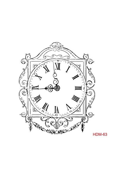 Cadence Clock Stencil (template) 25x25 Cm