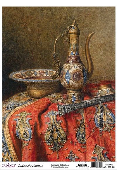 Cadence Ac 03 Brass Decopage - 30X42 Collection of Antiques