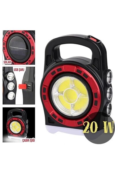 Gold Orion solar el feneri kamp feneri 3 farklı ışık modu selektör özelliği u...