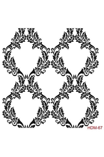 Cadence Home Decor Stencil Hdm067 ( 25 X 25 )
