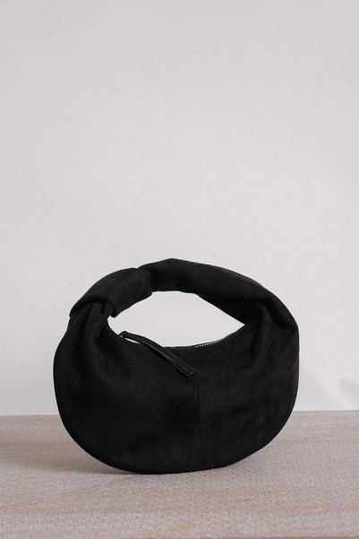 CANTACOMBINE Suede Black Mini Jordie Women's Handbag
