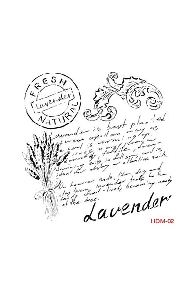 Cadence Lavender Stencil (template) 25x25 Cm