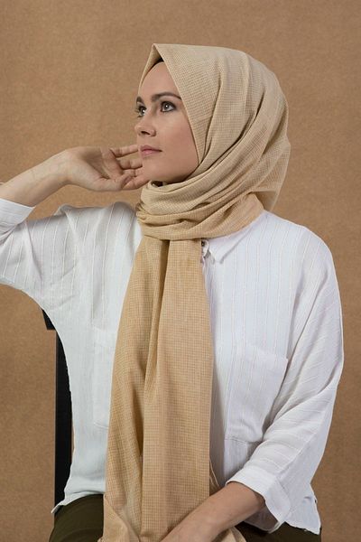LYRA Σαλί με υφή Soft Şeker Kahve Mia
