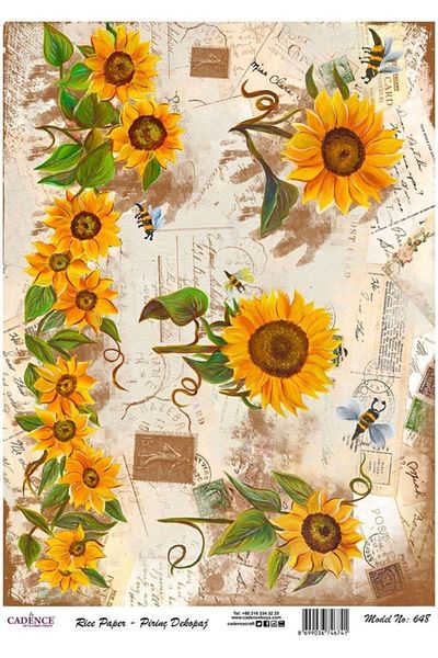 Cadence Rice Decoupage - Model 648