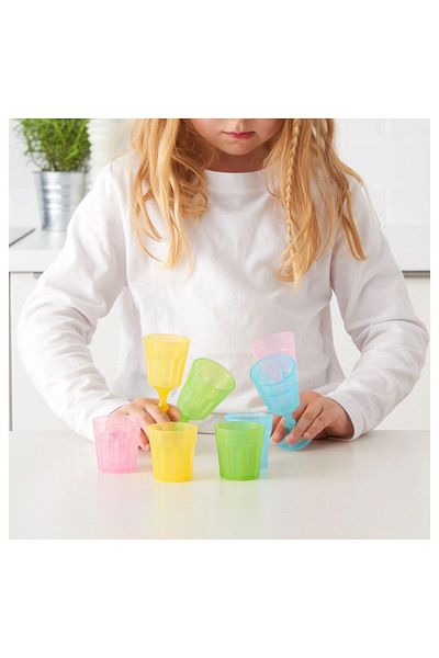 IKEA multi-colored toy cup set 8 pieces