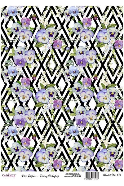 Cadence Rice Decoupage - Model 571