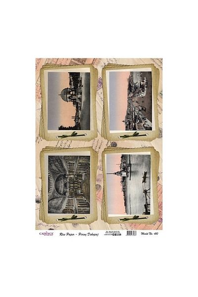 Cadence Rice Decoupage - Model 410