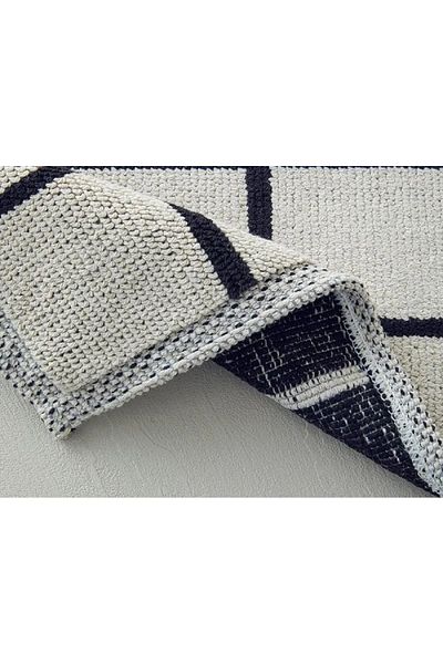 English Home Covoraș de baie din bumbac Petra 50x80 Cm Negru - Alb