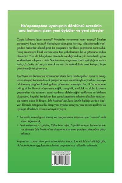 Pegasus Yayınları Sıfır Noktası: Zero Limit’in Nihai Sırrı - Ho’oponopono İle Mucizeler Peşinde & Joe Vitale