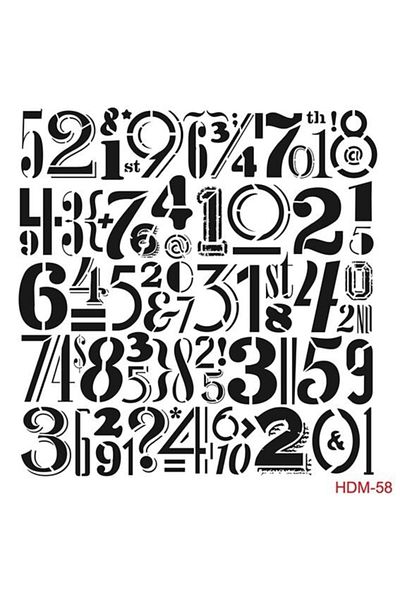 Cadence Home Decor Stencil Hdm058 ( 25 X 25 )