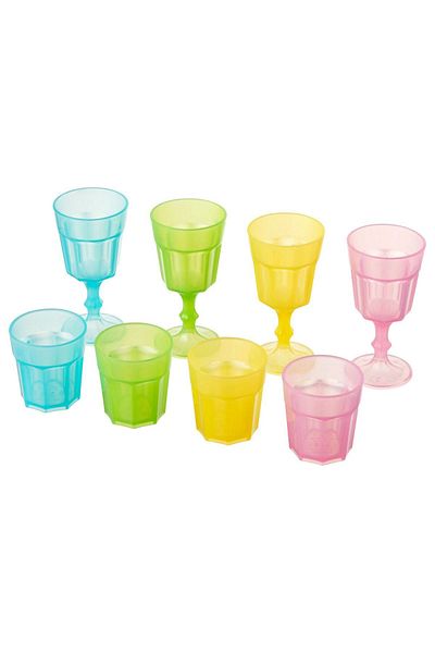 IKEA multi-colored toy cup set 8 pieces