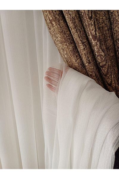 elonyatekstil DIAMOND TOWEL CURTAIN 1ST QUALITY WHITE
