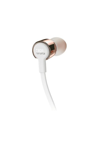 JBL T210 White-Gold Cable In-Ear Detail