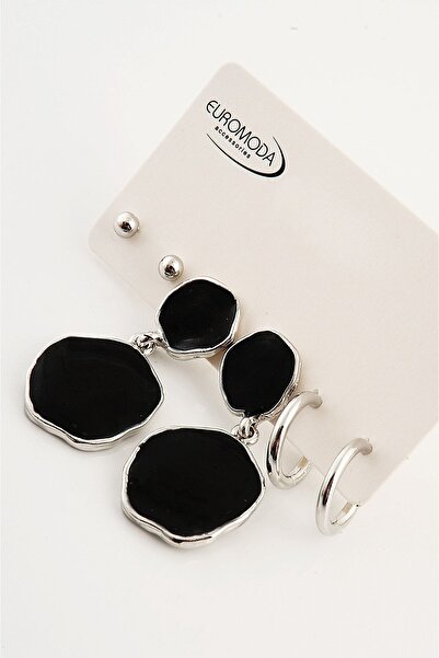 EUROMODA Pearlescent Enamel Specially Designed Screw Pendant Earrings