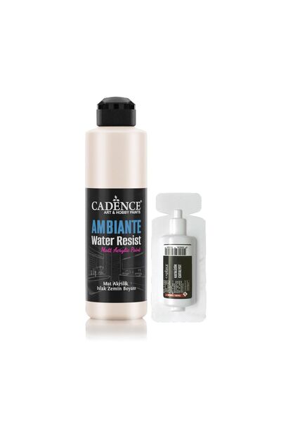 Cadence Ambiente Suya Dayanıklı Metalik Akrilik Boya Awm-01 Inci 250ml + Kata...