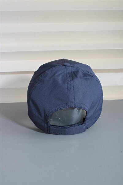 cappello Light Navy Blue Sports Cap Unisex with Velcro Back Adjustable 24Capless