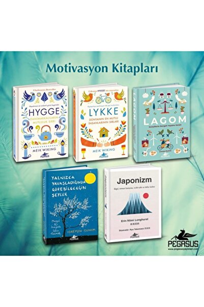 Pegasus Yayınları Mutlu Yaşam Felsefesi Seti (ciltli 5 Kitap)