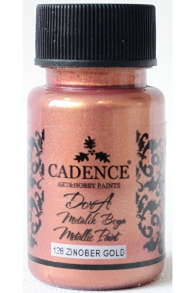Cadence 128 Zinober Altın Dora Metalik Boya 50ml(cc)