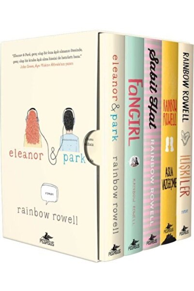 Pegasus Yayınları Rainbow Rowell Kitapları Özel Kutulu Set 5 Kitap