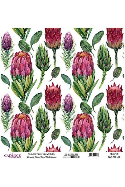 Cadence الطرف 143 - زخرفة نحاسية من سلسلة الزهور 30x30