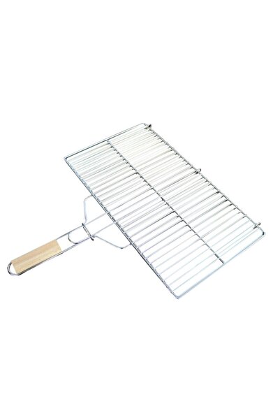 AKTÜRKLER 50'lik Krom Kaplamalı Düz Barbekü Balık Düz Izgara