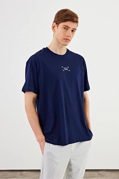 mmetalic Tricou supradimensionat pentru bărbați Leo, 100% bumbac, cu imprimeu...