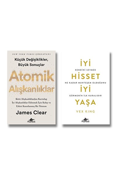 Pegasus Yayınları Atomik Alışkanlıklar - İyi Hisset İyi Yaşa 2 Kitap Set James Clear Vex King