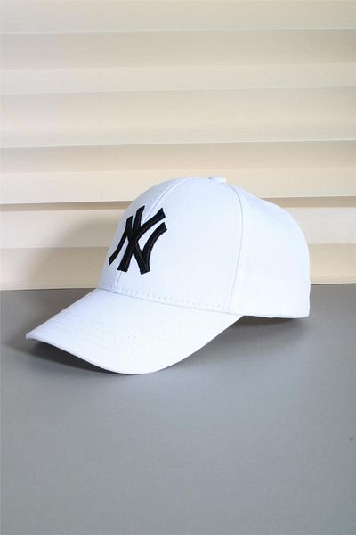 cappello New York Model White Adjustable Hat - 24Sapkany