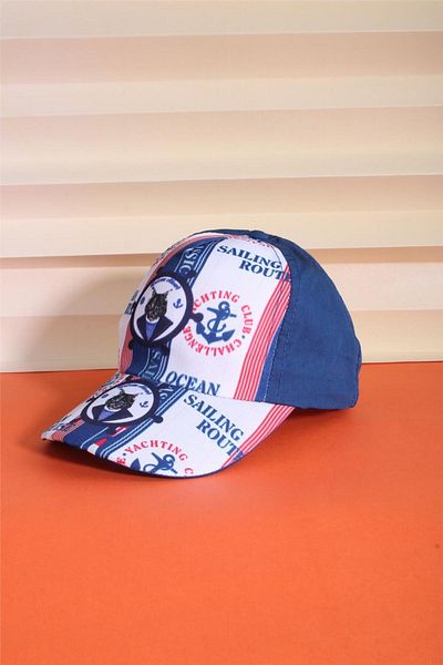 cappello Navy Blue White Adjustable Hat 24Ccksapkar01