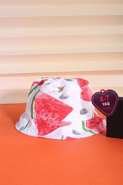 cappello Red 4-7 Years Safari Hat 24Ccksafar03
