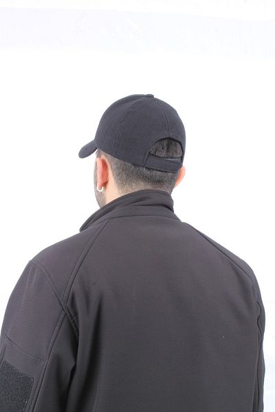 cappello Men's Black Stamped Flat Hat Cap Capsr001