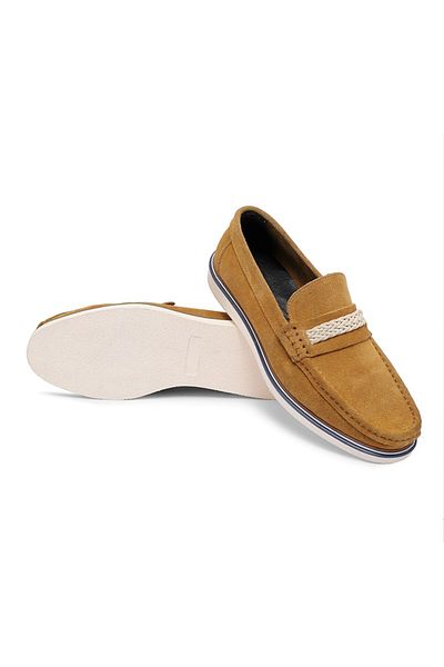 Ducavelli Trapani Suede Men's Loafer - Genuine Leather Casual Shoes